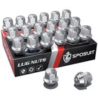  Lug Nuts - Replacement For 2021-2024 Ford Maverick  M14x1 5 Chrome 20 Pack Oem