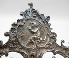 Antique 800 Silver Rococo Ornate Floral Picture Frame 3 5  X 2 5  Photo  75 8gr