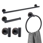  5-piece Bathroom Hardware Accessories - Towel Bar  Holder  Oil Rubbed Bronze