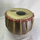 Handmade Vintage Metal Tabla Drum Steel Leather Please Read