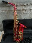 Gorgeous Red  Slade Alto Sax With Case  Mouthpiece strap