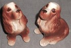 Pair 1950s-60s Royal Copley Puppy Figurines Made In Usa  2