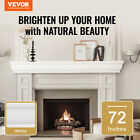 72  White Fireplace Mantel Shelf Living Room Floating Shelf