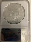 2017 W Ngc Ms 70 Burnished Silver Eagle  First Day Of Issue 225th Anniversary