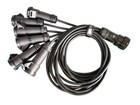 6 Way 19pin Socapex To Cee16a Socket Cable 2meter Length High Quality