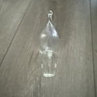 Vintage Teardrop Cut Glass Hollow Perfume Bottle Stopper Replacement
