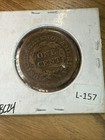 1853  Braided Hair Large Cent 1c Vf Very Fine Details