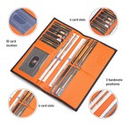 Bison Denim Long Wallet Carbon Fiber Men s Purse Rfid Blocking Bill Card Holder 