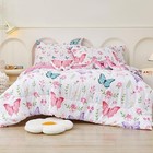 Mooreeke Twin Size Comforter Sets For Girls Kids  6 Pieces Bed In A Bag Flowe   