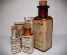 3 Old Medicine Bottles W boxes - Antique Bottles -vintage Apothecary Bottles