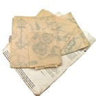 Vogart Vintage Textile Transfer Patterns No  750 For Crafting   Embroidery 1950s
