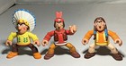 Wild West Keenway 3    Western Figures- 3 Indians  3 Cowboys   2 Ponies horses