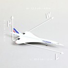 1 200 Scale Die-cast Metal Concorde Airplane - Air France Edition
