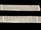 Ancient Parashiyot Tefillin Manuscript Parchment150 Years Old From The Balkan
