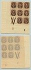 Armenia 1920 Sc 181 Mnh Imperforated With Coupon Block Of 8   F817