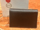 Hickok Brown Pebbled Leather Cowhide Billfold Wallet Tri-fold Vintage New Box