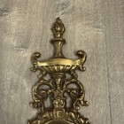 Vintage Set Brass Bevel Edge Mirror Candle Sconces Hollywood Regency 23    Heavy 