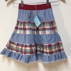 Skirt Girl 2 3 Long Patchwork Multicolor Chambray Ruffle Tier Mom And Pop s Kids