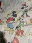Vintage Disney Blanket Mickey Minnie Mouse Goofy Pluto 82 x62  Acrylic