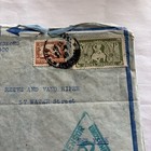1940 Wwii Indochina Airmail Cover Saigon To Ny Victoria Hong Kong Censor 9 Route