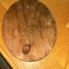Vtg My Kitchen Prayer Wood Slice Plaque Wall Hanging Farmhouse Cottagecor