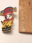 Hard Rock Cafe Toronto Canada Hockey Player Red Logo 24th Anniversary Pin