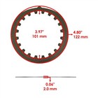 4x Clutch Steel Plates For Yamaha 336-16324-00-00 137-16324-00-00