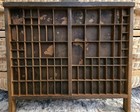 Vintage Hamilton Printer   s Type Tray Letterpress Case Two Rivers Wi Shadow Box
