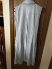 Calvin Klein Women   s Blue Sleeveless Collared Zip Sheath Dress Lined Pockets 10