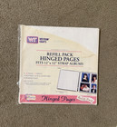 Westrim Crafts 12x12 White Strap Hinge Scrapbook Refill Pages Lot 2 Sealed 29015