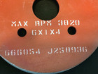 6  X 1  X 1-1 4  Metal Backed Grinding Wheel 60 Grit J Hardness 4 Bolt Holes