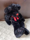 Euc Russplus Russ Black Red Teddy Bear Plush Stuffed Euc