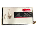 Delta Ptr35-bn Porter Double Bathroom Towel Hook In Spotshield Brushed Nickel