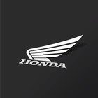 Honda Wing Logo Decal 2 Pack Vinyl Sticker Motorcycle Car Window