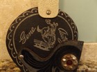 Vintage 1950 s Gene Autry Ranch Outfit Cap Gun Red Jeweled Holster Only   Nice  