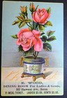 Victorian Advertising Trade Card  dining Room For Ladies   Gents  Boston