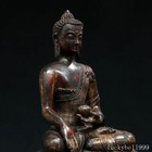 12  Old Antique Tibet Tibetan Buddhism Temple Bronze Gilt Amitabha Buddha Statue