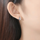 Gold Plated 10mm Hoop Earrings Unisex Hip Hop Fashion Jewelry Women  Men