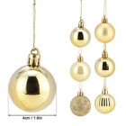 24 36pcs Christmas Balls Shatterproof Xmas Tree Ornaments Hanging Balls Decor