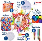Toddler Painting Set - 38-piece Creative Art Kit With Smock  Washable Paints
