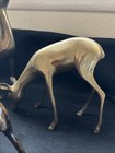 Lot Of 4 Vintage Brass And Metal Deer Christmas Metal