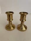 Vtg Pair  Of Solid Italian Brass Louie Xv Candlestick Holders Small 2 3 4 tall