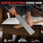 11 5  In Japanese Double Edge Sided Pull Hand Saw Sawing Trim Wood Cutting Grip