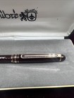 Vintage Colibri Roc Twist Action Maroon Ballpoint Pen With Gold Trim Case Box
