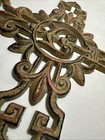 Cast Iron Cross Wall Deco Rustic Art 19  X 12  Ornate Heavy
