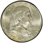 1962 Franklin Half Dollar Pcgs Ms64 - Trueview gold Shield - 90  Silver