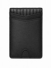 Slim Genuine Leather Card Holder Wallet Rfid Front Pocket Minimalist Black