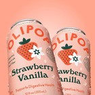 Olipop Prebiotic Soda Pop Strawberry Vanilla 12oz 12 Cans     Low Sugar Gut Health