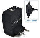 Ceptics 2 Usb Europe Travel Adapter 4 In 1 Power Plug Type C Gp4-9c