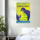 Disney Attraction Poster -  Primeval World - Disneyland Vintage Poster